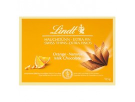 Lindt Thins швейцарский молочный шоколад с апельсином 125 г